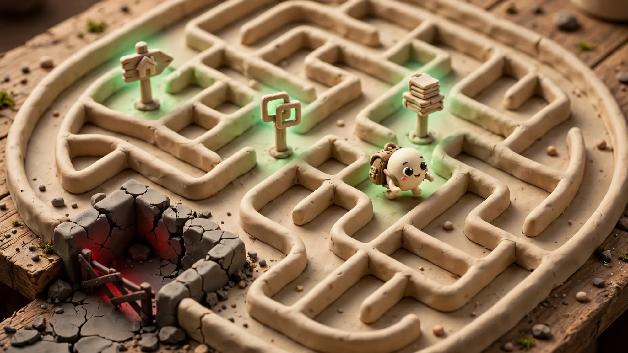 Minh họa 3D Claymation về root alias try_files và lỗi 404 thường gặp trong Nginx