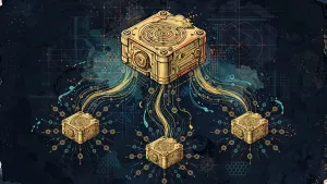 Minh họa Illustration Art về Template và cloud-init: tạo máy Linux homelab nhanh, đồng nhất và dễ lặp lại