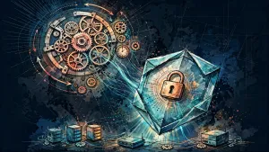 Minh họa Illustration Art về HTTPS và TLS trong homelab: certificate, renewal và lỗi mixed content