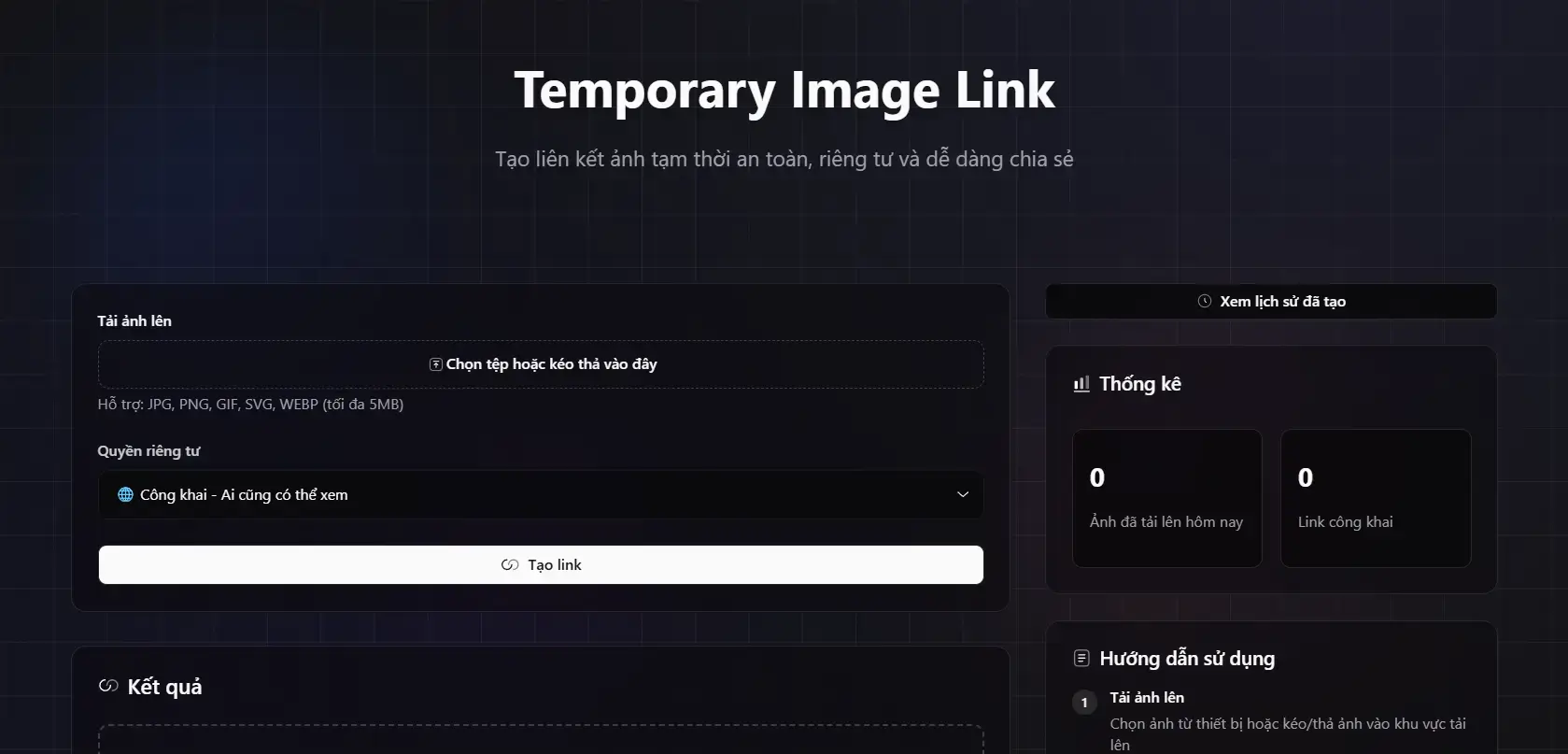 Temporary Image Link